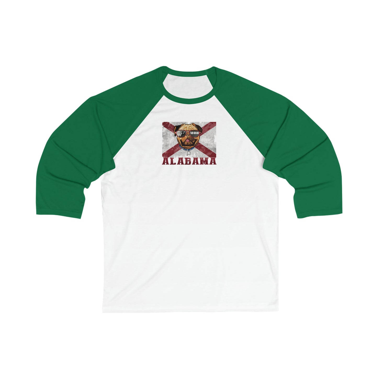 Unisex 3\4 Sleeve Baseball Tee/ OG MOB