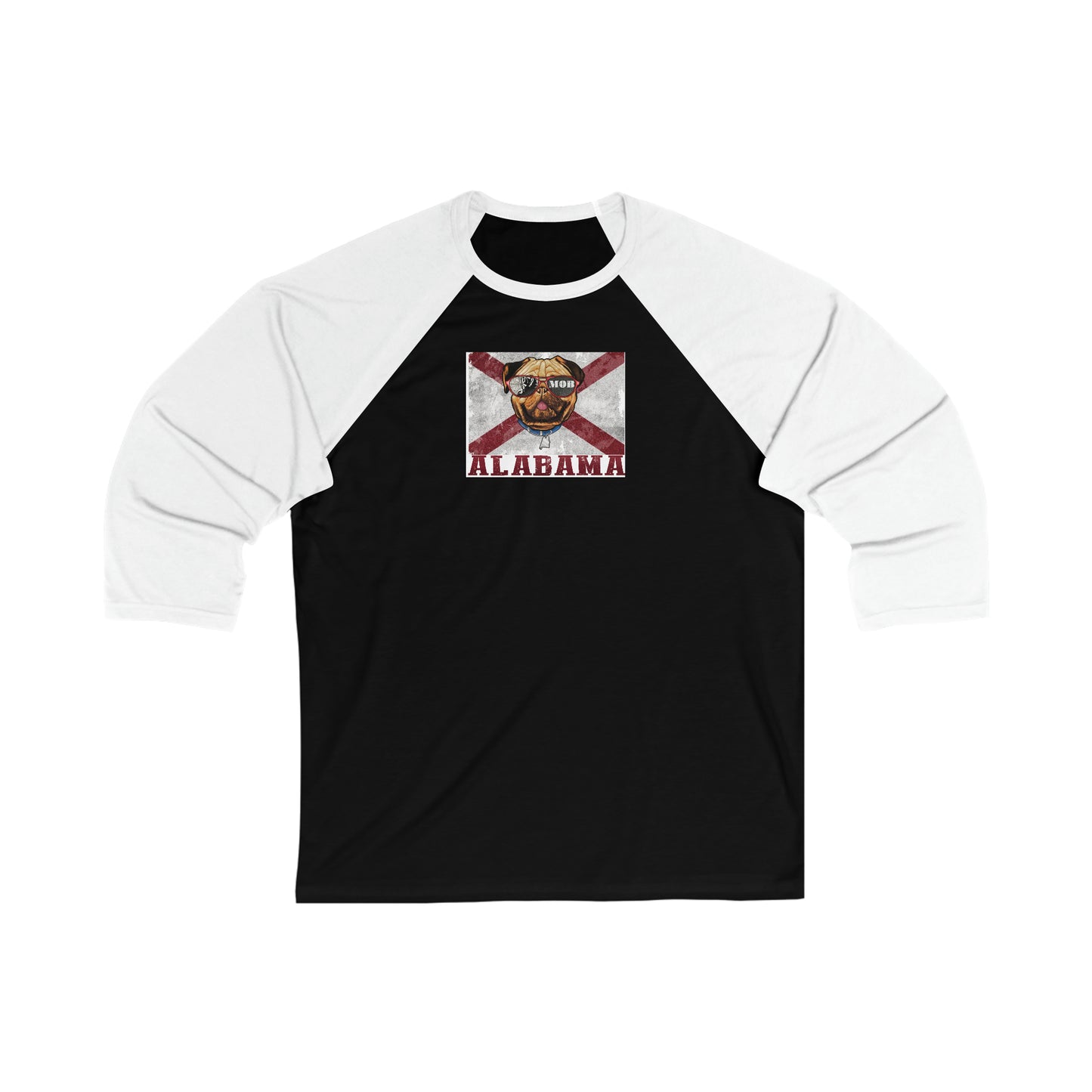 Unisex 3\4 Sleeve Baseball Tee/ OG MOB