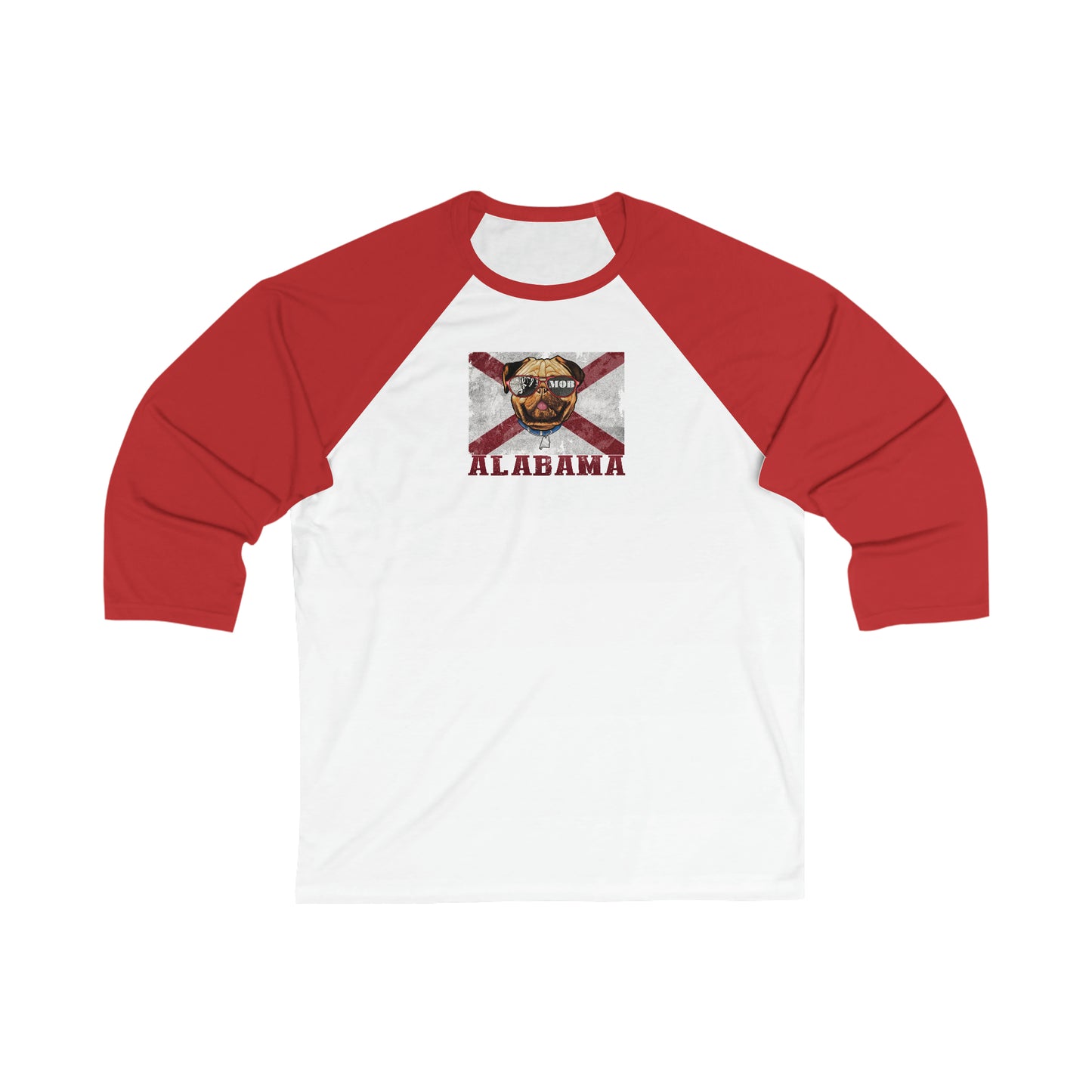 Unisex 3\4 Sleeve Baseball Tee/ OG MOB