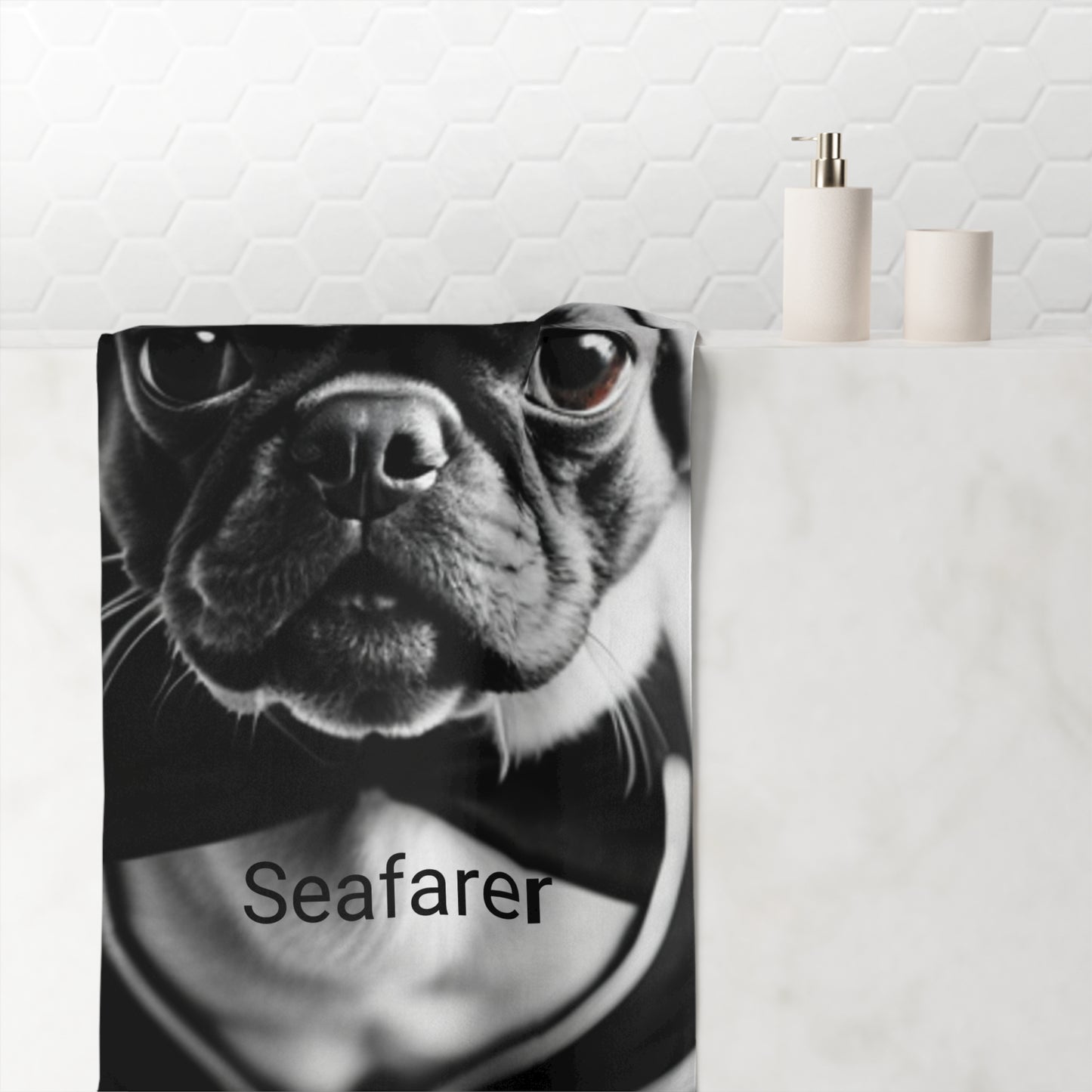 Mink-Cotton Towel/ Seafarer