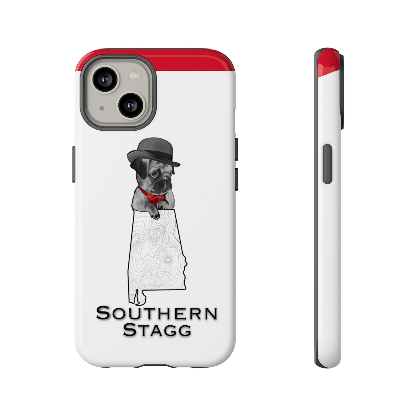 Light Pug Dog Phone Case, Cute Dog Phone Case for Dog Lovers, Gift for Pug Owner, iPhone,